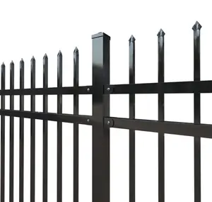 廉价时尚不锈钢围栏黑色栏杆栏杆易于安装围栏
