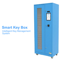 Gabinete de Llaves Inteligente con 155 Ranuras, Caja Fuerte con Control de Llaves RFID, Sistema Electrónico de Gestión de Llaves, de Pie, con NFC, Huella Dactilar y Reconocimiento Facial
