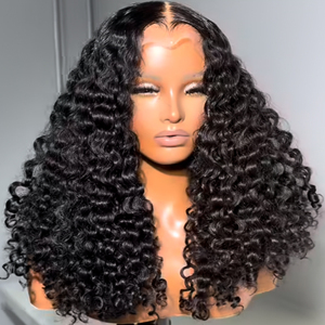 วิกผมคนผมตรงแบบลอนสำหรับผู้หญิงผมตรงแบบลอนผมกัมพูชา - Product Image 4