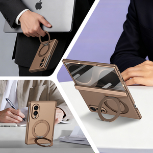 Coque de téléphone antichoc à protection intégrale avec anneau magnétique rotatif pliable en métal pour <span class=keywords><strong>Samsung</strong></span> Flip 7 6 5 Fold 8 Wide - Product Image 4