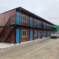 Maison préfabriquée pliable de 20 pieds, maison modulaire pour projet gouvernemental, camp de travailleurs, structure résistante au vent, construction économique