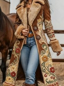 Cappotto in Pelliccia da <span class=keywords><strong>Donna</strong></span>, <span class=keywords><strong>Giacca</strong></span> in Pile Monopetto, Taglie Grandi, Cappotto Invernale Caldo e Spesso, Cappotto Lungo in <span class=keywords><strong>Peluche</strong></span> per <span class=keywords><strong>Donna</strong></span> - Product Image 6