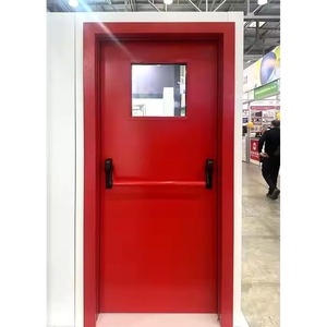 Porte coupe-feu en acier robuste la plus vendue pour la sécurité des bâtiments commerciaux, industriels, résidentiels et du secteur de la construction, disponible au prix d'exportation - Product Image 4