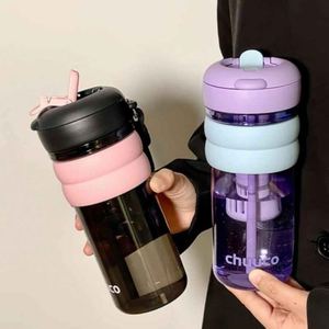 <b>Large</b> Capacity Double-Drink Portable <b>Tea</b> Infuser Food Safe Reusable Plastic <b>Cup</b> <b>for</b> Summer Adults - Product Image 1
