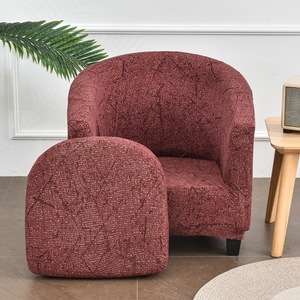 Easy-Going Stretch <span class=keywords><strong>Club</strong></span> <span class=keywords><strong>Fauteuil</strong></span> Housse 1 Pièce Barrel Tub Sofa Cover Furniture Protector Jacquard Couch Cover - Product Image 2