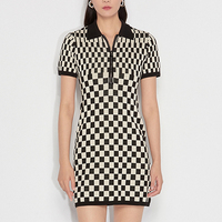 Robe pour femme de style nouveau, cardigan en tricot, col châle, robe en tricot à manches courtes, robe en tricot de printemps