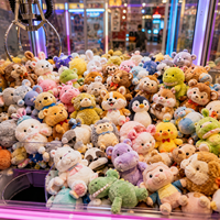 Jouets en peluche miniatures personnalisés de 25 cm (8 pouces) pour distributeurs automatiques et machines à griffes, vente en gros