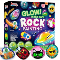 Bricolage créatif pour enfants pierres et galets peints graffiti peint à la main ensemble peinture pierre ensemble 33 pièces