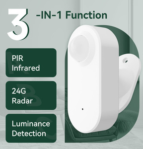 Tuya <b>Smart</b> PIR Motion Sensor Luminance/Temperature Humidity Detection Battery Operated for Home Garage Car Via App 3IN1 Function - Product Image 4