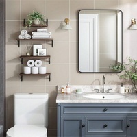 Étagères murales flottantes en bois pour épices et présentoirs, quatre niveaux multifonctionnels pour cuisines et salons