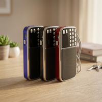 Radio FM portable mini en plastique avec prise en charge USB, tuner numérique et lampe de poche pour les situations d'urgence, la maison, les voyages et l'utilisation sur ordinateur