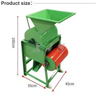 Machine à décortiquer les graines de ricin à moteur diesel ou à moteur