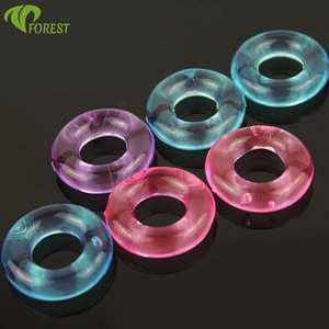 Anneau de pénis pour <span class=keywords><strong>couple</strong></span> de qualité alimentaire TT FOREST, anneau de sexe en silicone liquide invisible à action prolongée, anneau de verrouillage retardateur d'éjaculation - Product Image 1