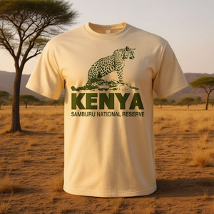 Kenya Samburu National Reserve Leopard T-<b>Shirt</b> <b>Safari</b> Wildlife Design - Product Image 3