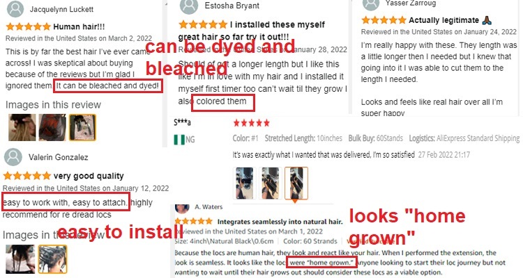 KAMA Dread Lock Extension Natural Dread Crochet Braids Rasta Hair for Locs Wholesale Detail Section 19