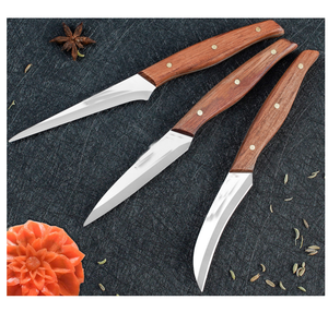 Plateau de <span class=keywords><strong>fruits</strong></span> de cuisine en acier inoxydable DF317 couteau à découper pour les chefs pour graver les légumes aliments botte de chasse - Product Image 5