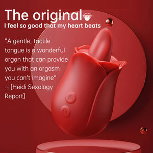 هزاز صغير بشكل وردة بـ10 سرعات قابل لإعادة الشحن عبر USB بدون مادة تزليق لتحفيز البظر والثدي والحلمات - Product Image 4