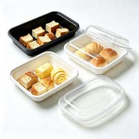 Op maat gemaakte voedselveilige PET blisterverpakking voor cake, bessen, sushi & gebak met deksel, multi-compartiment voedselpresentatieverpakking