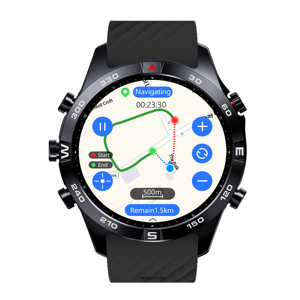 Montre de sport GPS Sunroad avec navigation hors ligne, suivi d'activité, altimètre, baromètre, boussole, fréquence cardiaque numérique pour hommes - Product Image 2