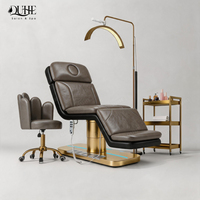 Table de massage et de soin électrique pliable à prix d'usine avec base LED réglable pour spa, cils et beauté