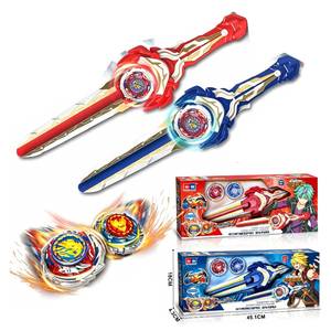 Lanceur de sabre tactique, ensemble de gyroscopes de combat, toupie en alliage métallique à double direction avec accélération rapide pour les fans de tir - Product Image 2