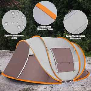 Tentes pliables automatiques instantanées imperméables pour l'extérieur, pour la randonnée en famille, le camping, la plage - Product Image 4