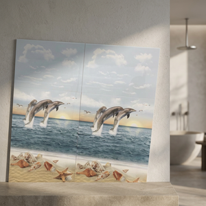 Azulejos de Porcelana Cerámica con Acabado Brillante y Mate de Primera Calidad, 300x600mm, para Baño, Certificación ISO9001, 5 Años de Garantía - Product Image 4