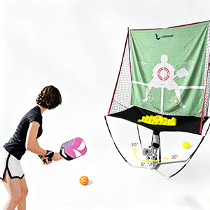 Machine automatique de lancer de balles de pickleball avec télécommande 0-20 °   Équipement d'entraînement portable Swing Large Capacity Hopper pour l'intérieur - Product Image 1