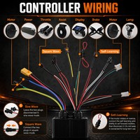 Kit de Conversión de Bicicleta Eléctrica de Alta Potencia 72V 5000W, Motor de Buje MTX39, Pantalla LCD S866, Controlador de Aceleración KT, Juego Completo, Directo de Fábrica