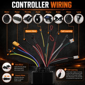 Kit de conversion de vélo électrique haute puissance 72V 5000W, roue à moteur MTX39, écran LCD S866, contrôleur d'accélération KT, ensemble complet, directement de l'usine - Product Image 3