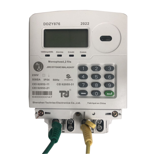 Madagascar Compteur Single Phase Kwh Meter Prepaid Meter Prepayment Postpayment  Energy Meter with PC Software