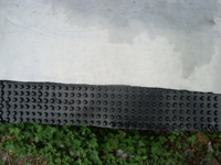 Tapis de drainage à membrane alvéolée en HDPE pour systèmes de toiture