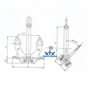 Anclaje de Acero Fundido de Alta Resistencia Tipo <span class=keywords><strong>A</strong></span> B C Certificado, Directo de Fábrica - Product Image 4