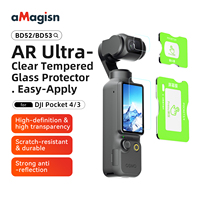 Protecteur d'écran en verre trempé ultra-clair anti-rayures AMagisn pour caméra sportive DJI OSMO Pocket 4/3