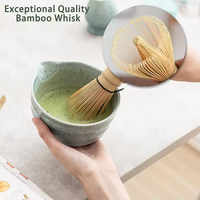 Ensemble de Chawan à Matcha Personnalisable avec Design Classique, Faible MOQ, Coffret Cérémonial Japonais