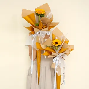 고품질 한국 디자인 방수 꽃 포장 종이 두 배 옆 색깔 꽃 상점을 위한 플라스틱 선물 포장지
