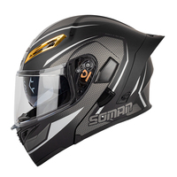 Casque de moto professionnel à double visière, modulaire, rabattable, intégral, pour la course en descente, le motocross, casque moto