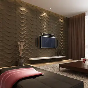 最佳选择商业酒店固定内墙装饰板/3d墙面覆盖物，用于休息室装饰EP