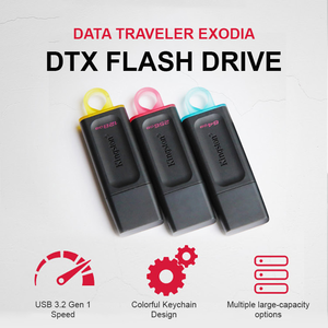 Unidad Flash <span class=keywords><strong>USB</strong></span> <span class=keywords><strong>Kingston</strong></span> de 128 GB Negra con Anillo Amarillo <span class=keywords><strong>USB</strong></span> 3.2 - Product Image 4