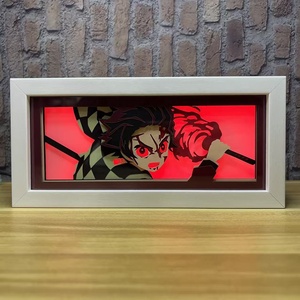 400 Style Tanjiro LED boîte à lumière 3D papier superposé et matériau PET alimentation par batterie USB idéal pour la décoration de la maison de la salle de jeu - Product Image 1