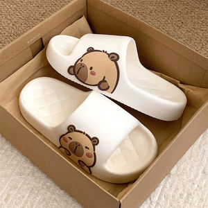 Xixitiao รองเท้าแตะสำหรับทั้งชายและหญิง, รองเท้าแตะสำหรับใช้ในห้องน้ำดีไซน์น่ารักพื้นนุ่มกันลื่นน้ำหนักเบาสำหรับใส่ในบ้านฤดูร้อน - Product Image 2