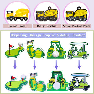 Vente en gros de breloques de chaussures en PVC avec lettre animale pour chaussures Croc Alphabet d'abeilles breloques pour enfants décorations de chaussures en PVC supérieures - Product Image 6