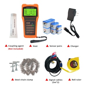 ハンドヘルド下水流量計センサーDN50 DN100海水用超音波ポータブル流量計 - Product Image 4