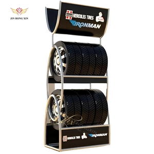 Pavimento in piedi in metallo cerchio per pneumatici auto showroom cremagliera per ruote mozzo scaffale espositore - Product Image 5