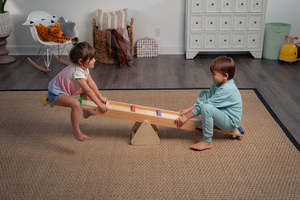 Planche d'équilibre en bois pour enfants, pour l'entraînement du système sensoriel, idéale pour la maternelle ou la maison, occasion d'anniversaire, utilisation murale - Product Image 4