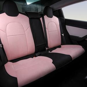 20% de réduction Gadgets de protection décoratifs intérieurs en cuir PU, housse de siège d'accessoires d'intérieur de voiture pour <span class=keywords><strong>Tesla</strong></span> <span class=keywords><strong>Model</strong></span> <span class=keywords><strong>3</strong></span> - Product Image 3