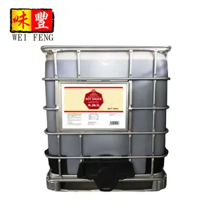 Brewed Soy Sauce HACCP Factory 1000L Brewed Soya Sauce Bulk 1 Ton IBC Tank Concentrate Soy Sauce