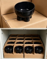 Gamelle surélevée pour animaux de compagnie à 4 pieds, design éléphant, 450 ml, en plastique, anti-déversement, protection du cou, pour la vente en gros transfrontalière