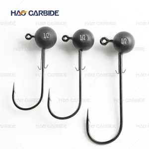 New Colors Jig Heads For Crappie Fishing Jigs 1.8g-28g Double Wire Keeper Tungsten Ball Jig Head