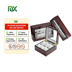 Estuches de Almacenamiento de Madera con Logotipo Personalizado de Lujo para Relojes y Joyas, Empaque para Regalo - Product Image 1